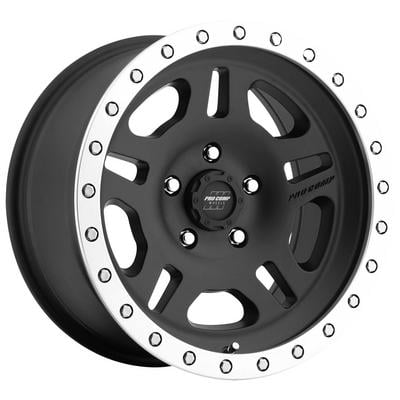 Pro Comp 29 Series La Paz, 16x8 Wheel with 5 on 4.5 Bolt Pattern - Satin Black with Machine Lip - 5129-6865